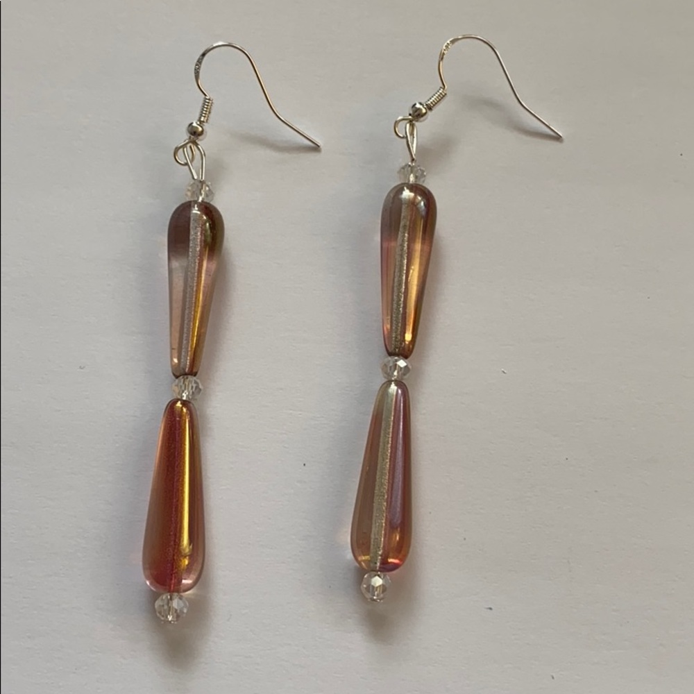 Beautiful Long Opaque Earrings